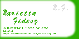 marietta fidesz business card